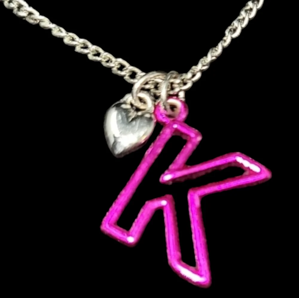 GIRLS MONOGRAM HOT PINK LETTER 